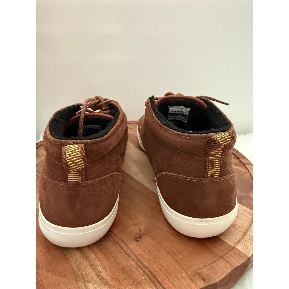 Element Men's Brown Suede Chukkas Fleece Lined Mid‎ Top Sneakers Size 13